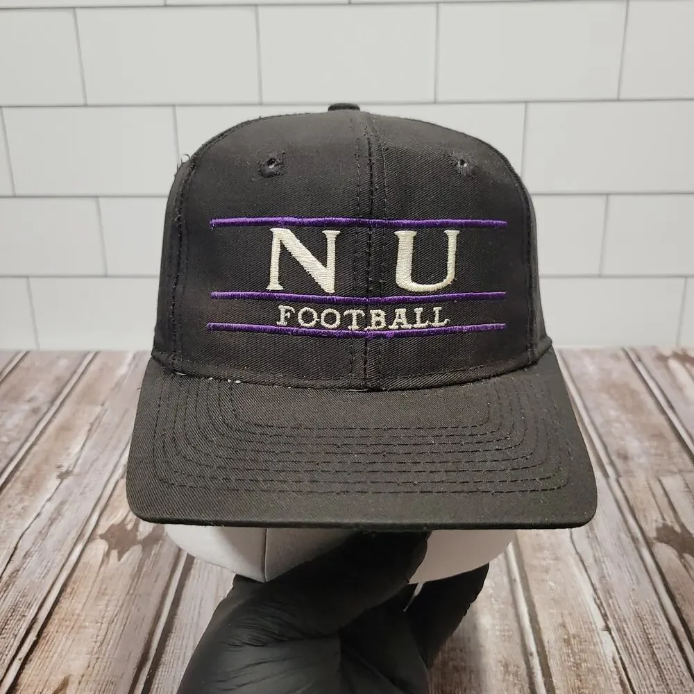 Vintage The Game Northwestern Wildcats Football Snapback Hat Black Purple NCAA